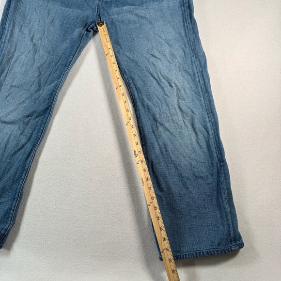 7 for All Mankind Jeans Mens 38 Blue Austyn Straight Mid Rise Medium Wash - Picture 7 of 12